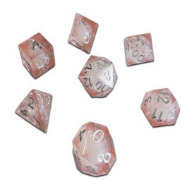 Chronicle RPG Accessories: 7CT Liquid Core - Molten Blush Dice Set