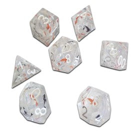 Chronicle RPG Accessories: 7CT Liquid Core - Molten Crystal Koi Dice Set