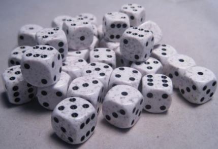 Speckled Artic Camo D6 Dice Block 12mm
