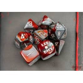 Gemini Red-Steel/White 7pc Set