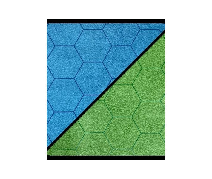 Battlemat 1'' Hexes Blue/Green