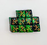 Mystery Dice Goblin - Counter Dice -/- Pearl Green/Black