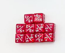 Mystery Dice Goblin - Counter Dice +/+ Pearl Red
