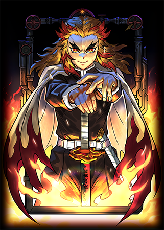 Flame Hashira Holographic Sleeves (70ct Standard) Demon Slayer