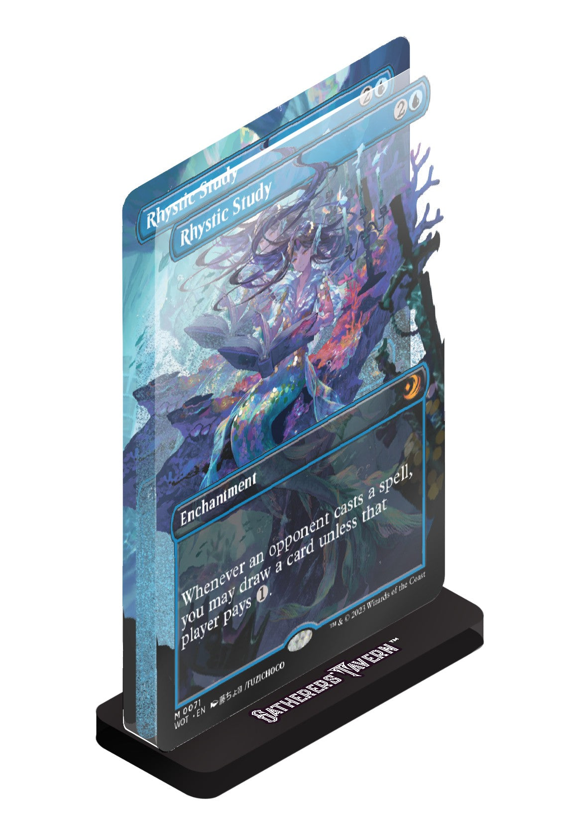 Magic: The Gathering - Rhystic Study Acrylic Slab Standee