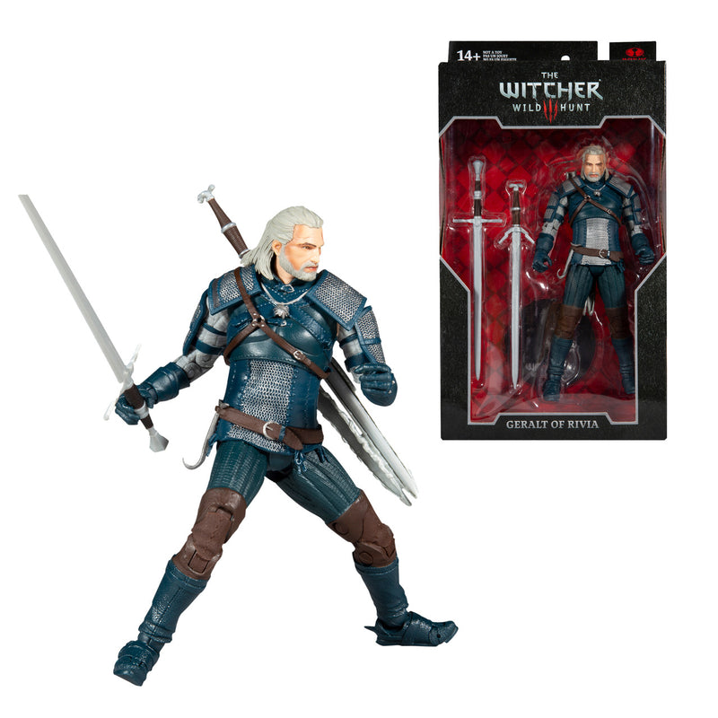 The Witcher: Wild Hunt - Geralt of Rivia (Viper Armor - Teal Dye) Action Figure