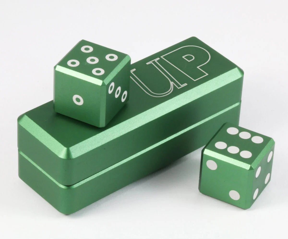 Gravity Dice - 2 Piece D6 Set - Emerald