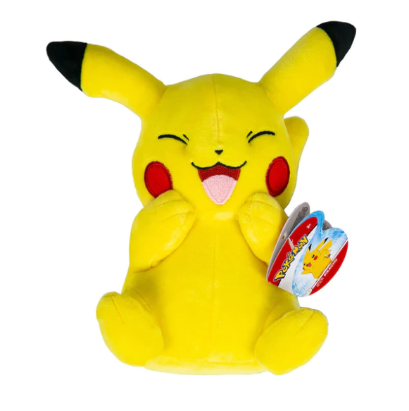 Pokemon Plush - Happy Pikachu - 8"