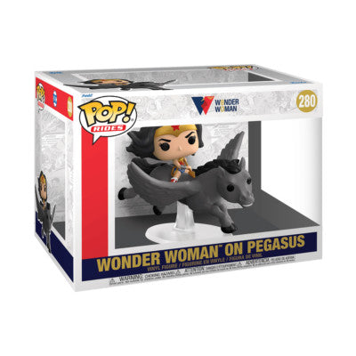 Pop Rides Wonder Woman on Pegasus