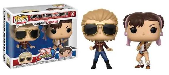 Pop Marvel Vs Capcom Capt Marvel VS Chun-Li