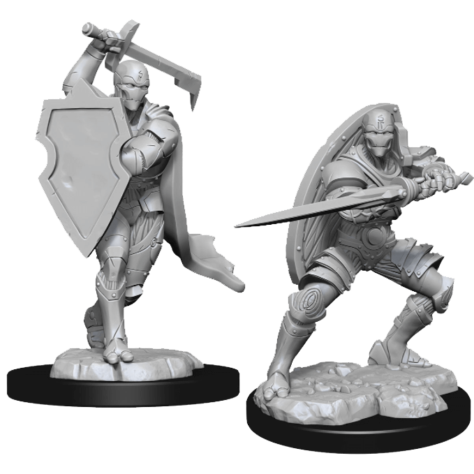 D&D Minis Warforged Male Fighter