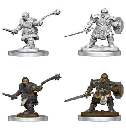 D&D Minis Female Dwarf Fighter