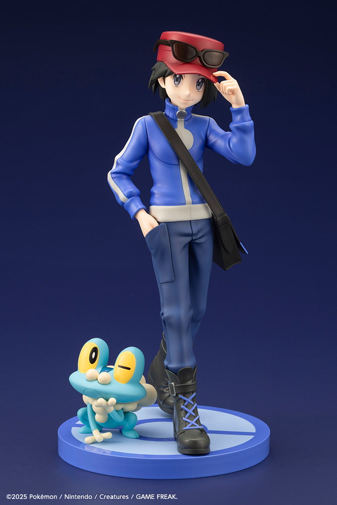 Pokemon Calem with Froakie ARTFX J STATUE