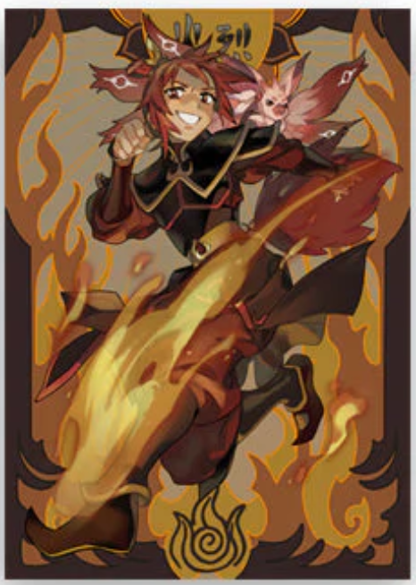 Avatar of the Elements Sleeves - Fire (70ct Standard) Avatar Last Airbender