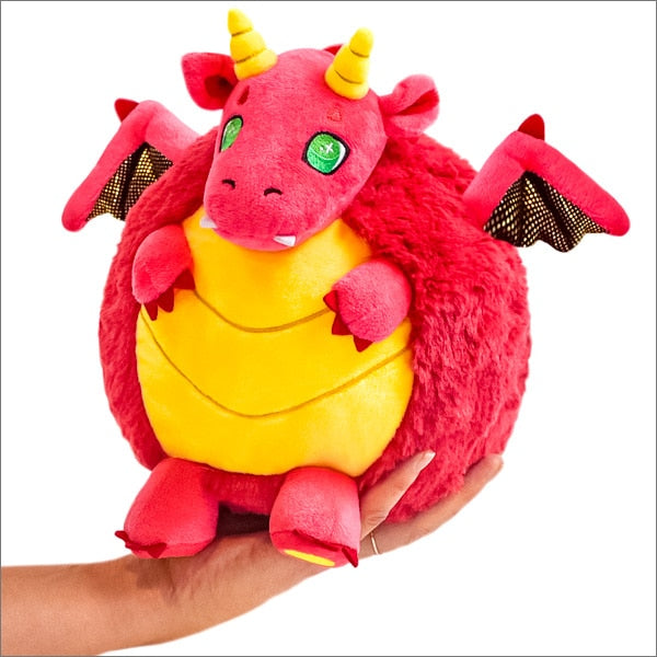 Mini Squishable Red Dragon (7")