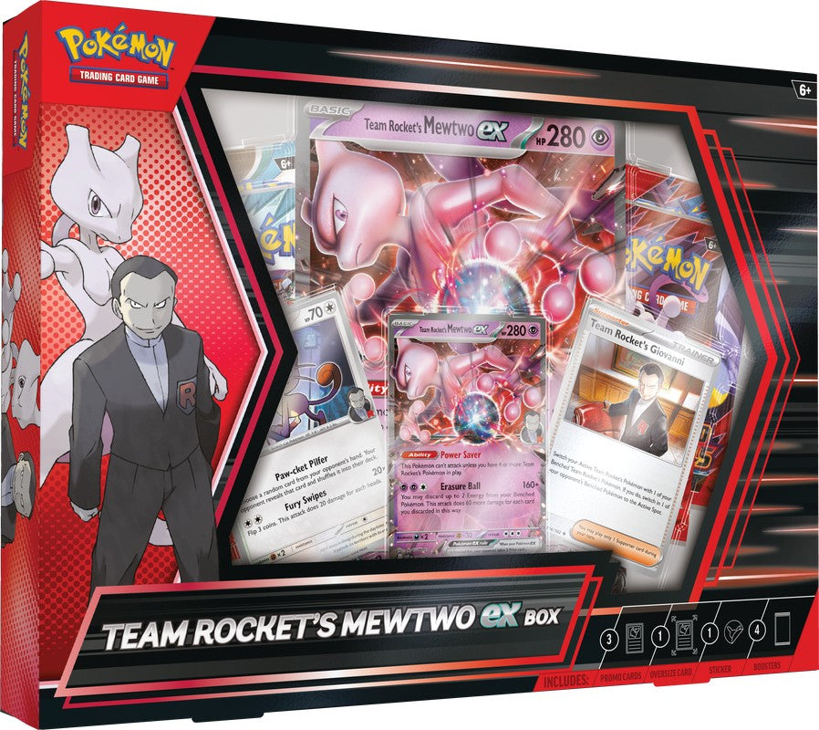 Pokemon TCG: Team Rocket's Mewtwo ex Box