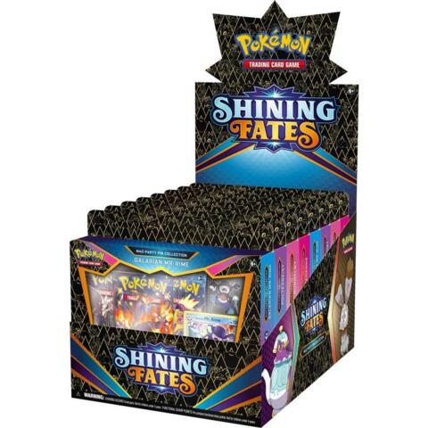 Shining Fates Mad Party Pin Collection Full Display