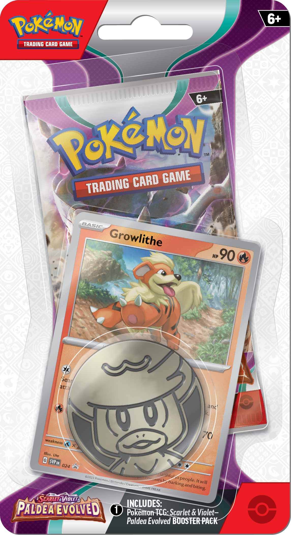Scarlet & Violet - Paldea Evolved - Checklane Blister - Growlithe