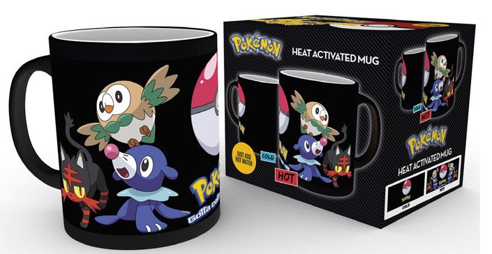 Pokemon Heat Change Mug - Rowlet, Popplio, and Litten