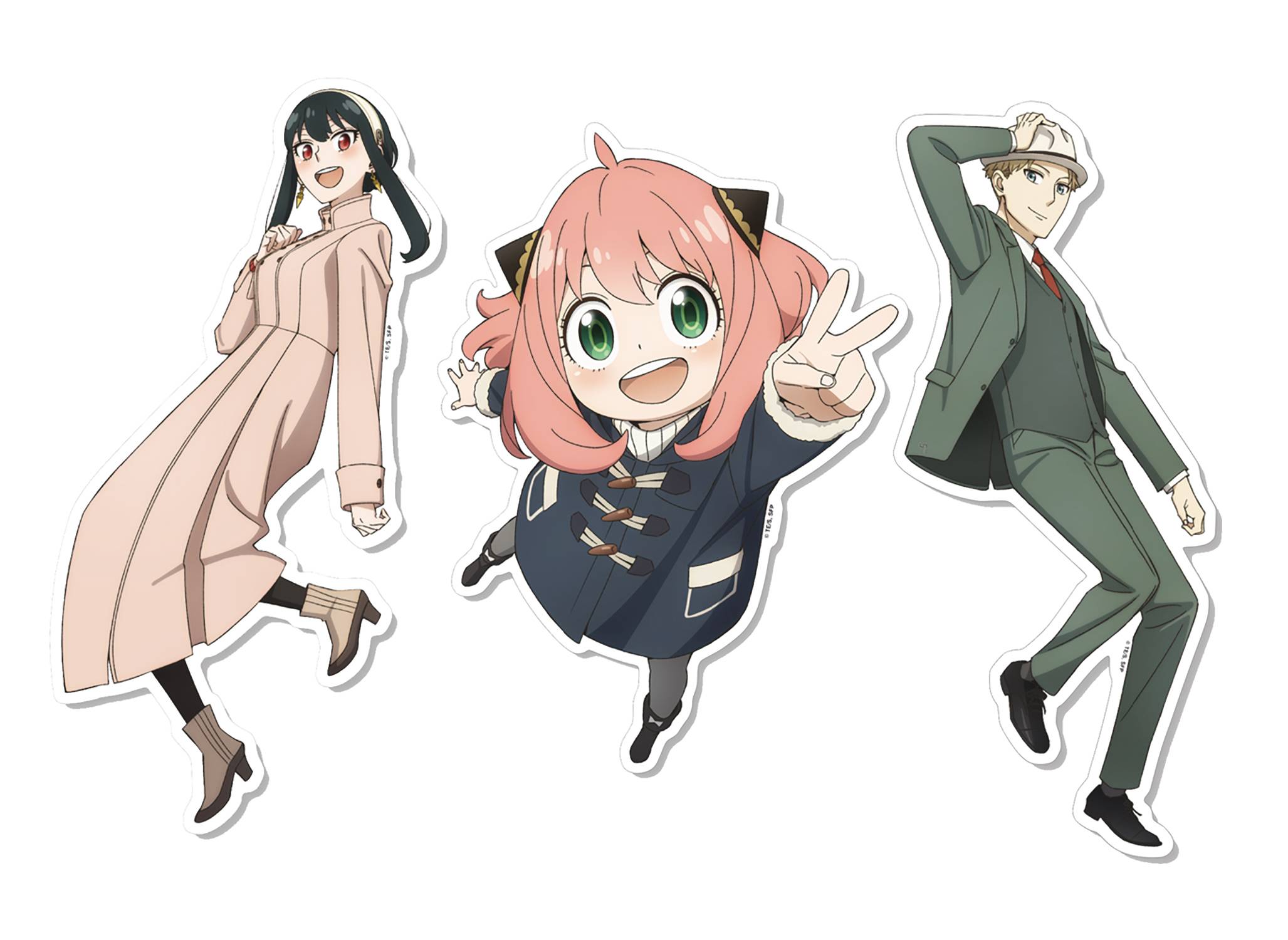 Spy X Family Falling Forgers Glitter Vinyl Sticker 3Pc Set