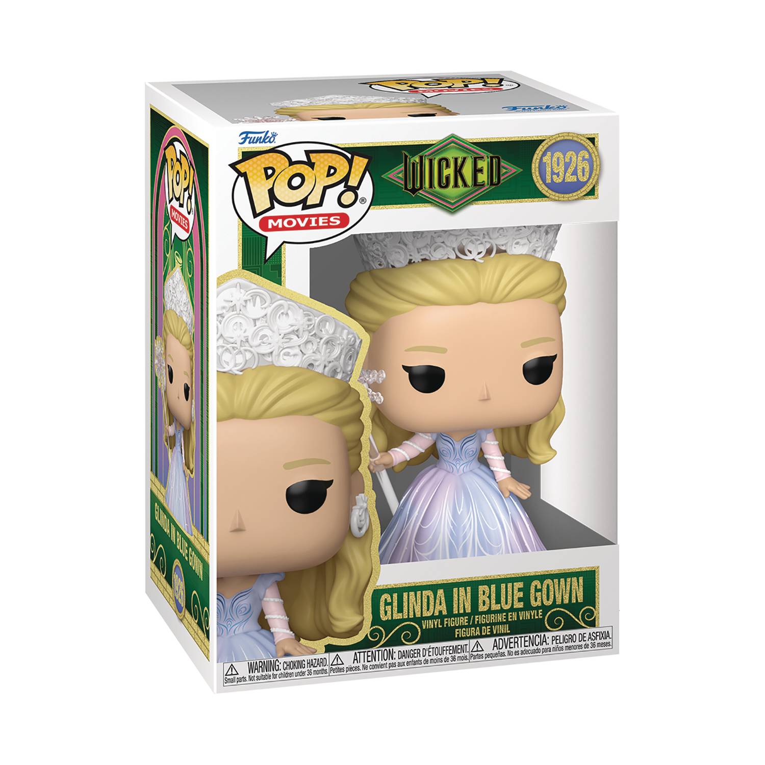 Pop Movies Wicked Pt2 Glinda in Blue Gown Figure