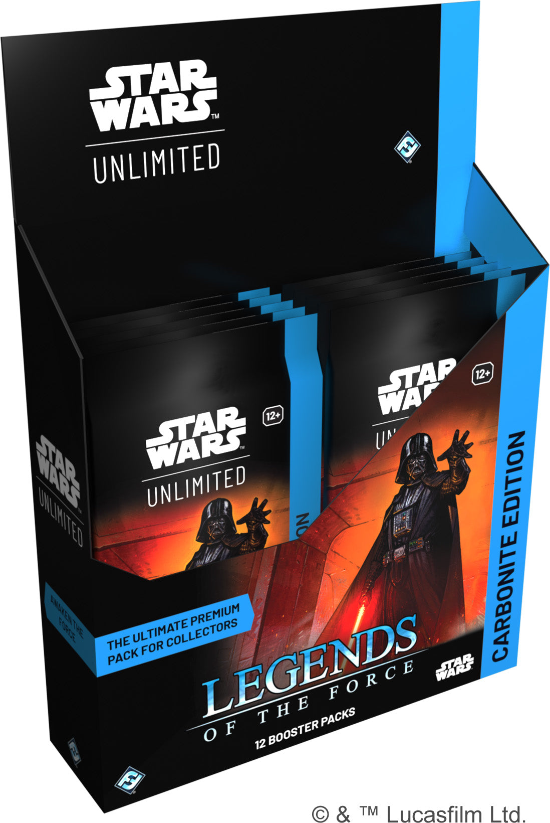 Star Wars: Unlimited - Legends of the Force Carbonite Booster Box Display
