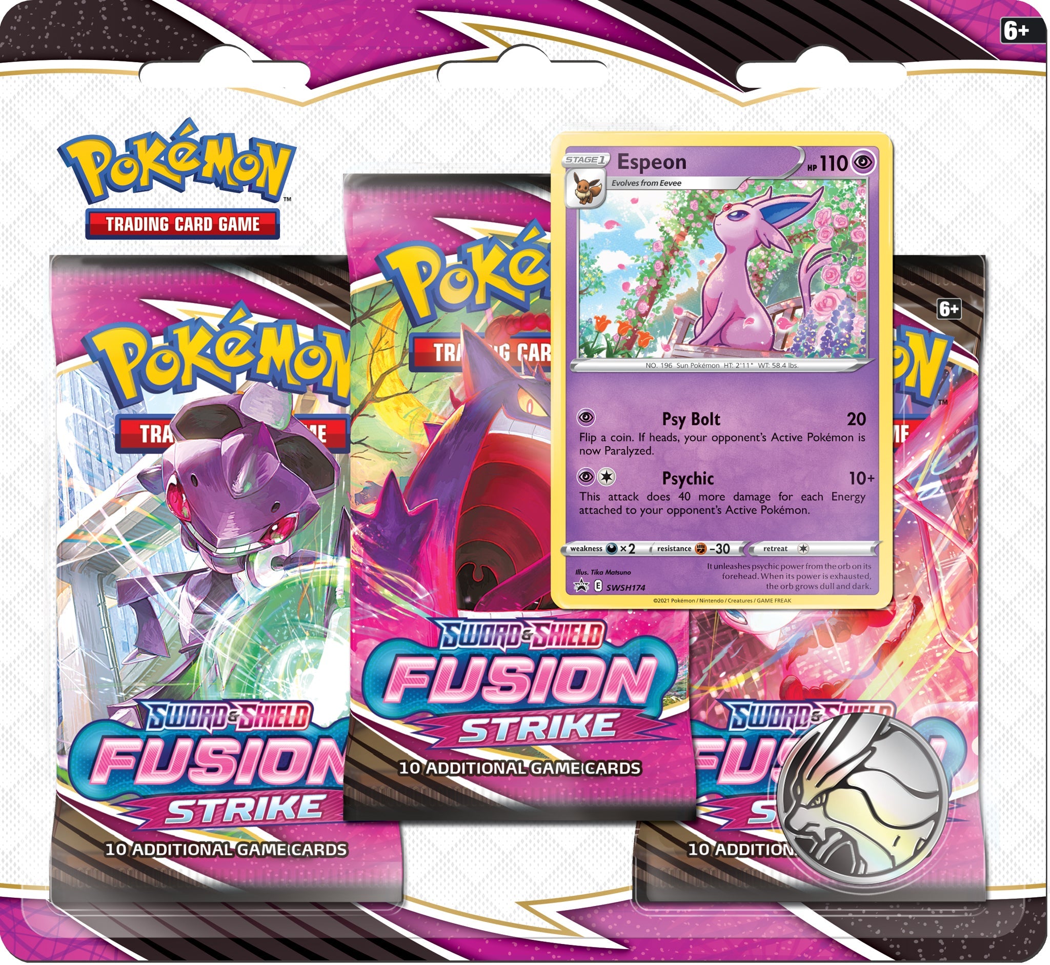 Sword & Shield - Fusion Strike 3-Pack Blister - Espeon