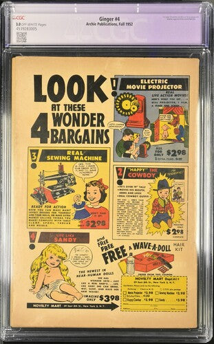 Ginger #4 CGC 3.0