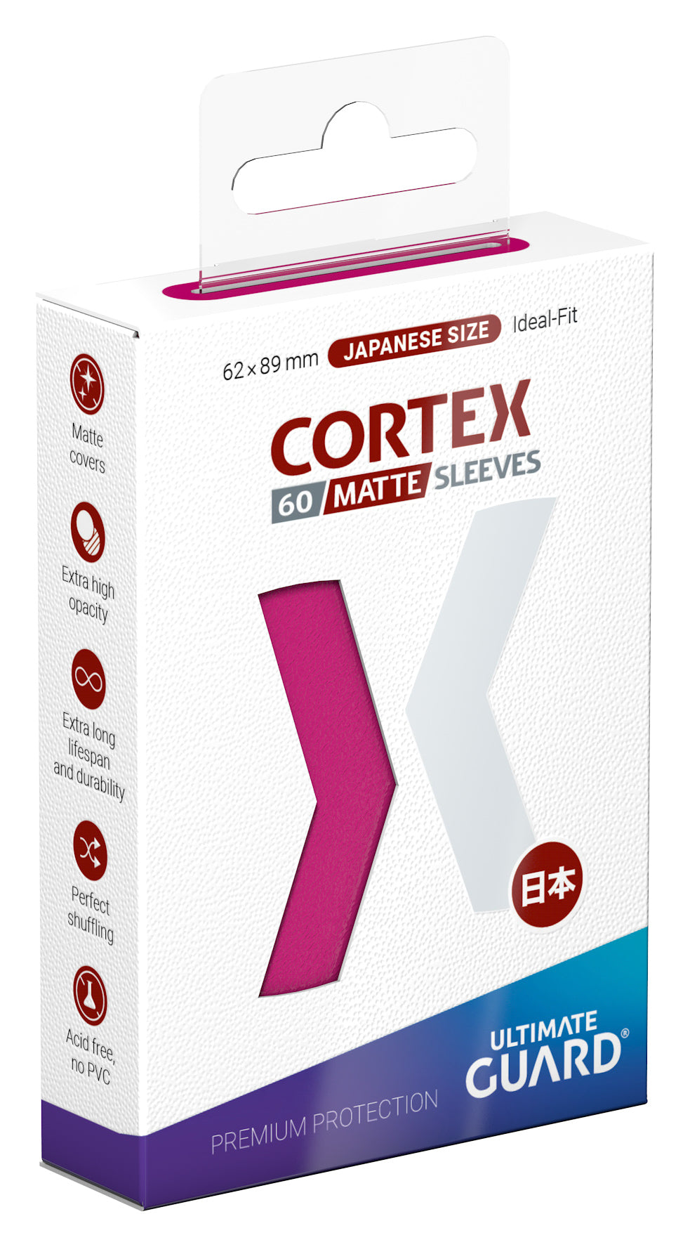 Ultimate Guard: Japanese CORTEX Sleeves - Matte Pink