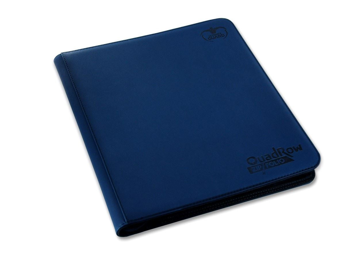 Ultimate Guard 12-Pocket Quadrow Zipfolio Xenoskin Dark Blue