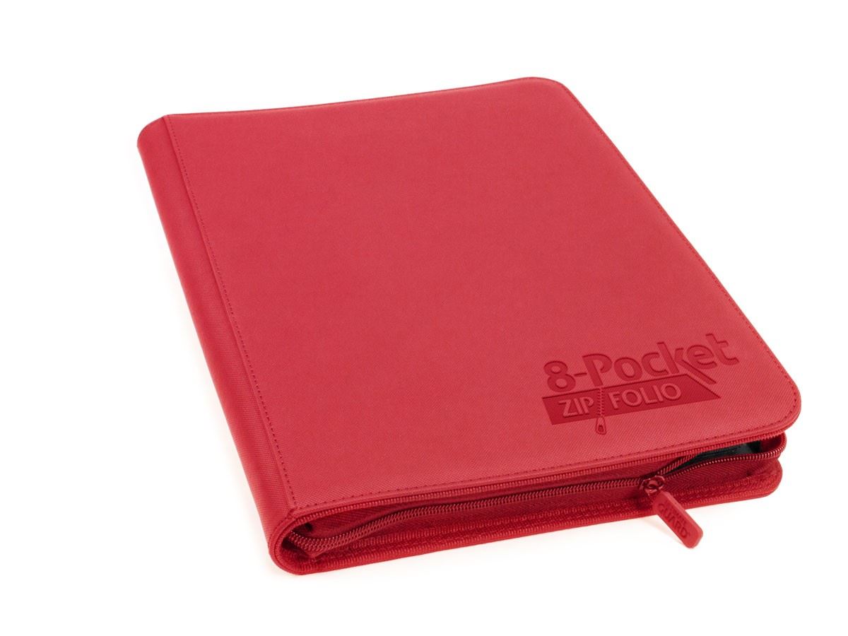 Ultimate Guard 8-Pocket Zipfolio Xenoskin Red