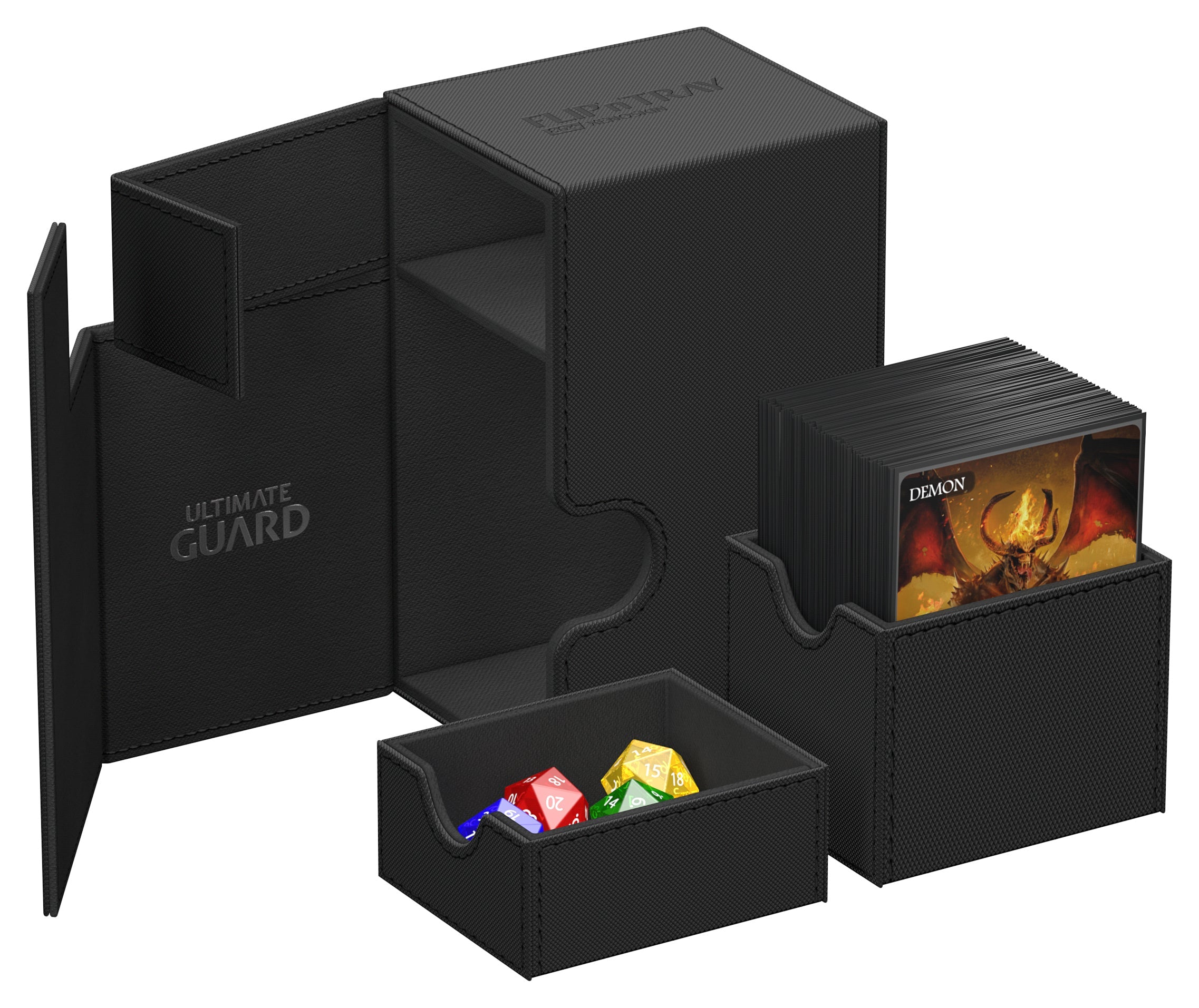 Ultimate Guard - Flip'N'Tray - 80+ Monocolor - Black