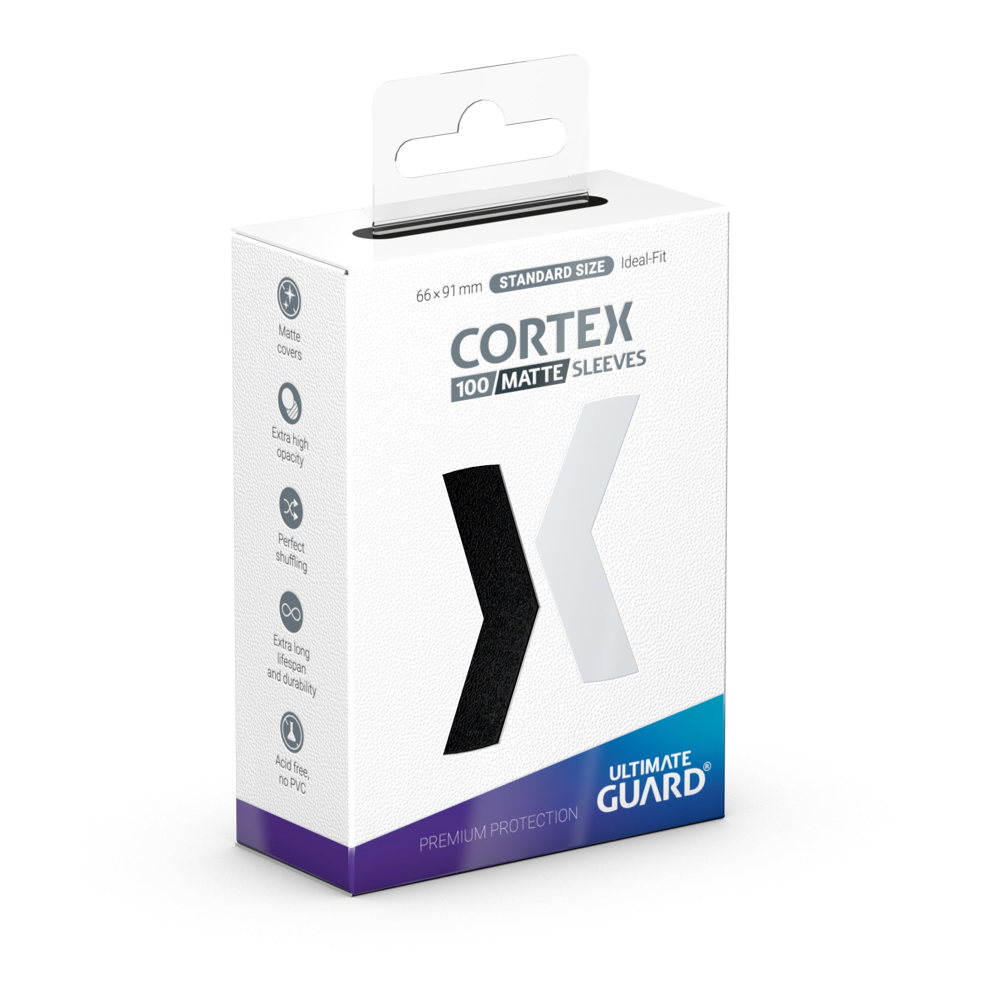 Ultimate Guard Cortex Deck Protectors Matte 100 Count Black