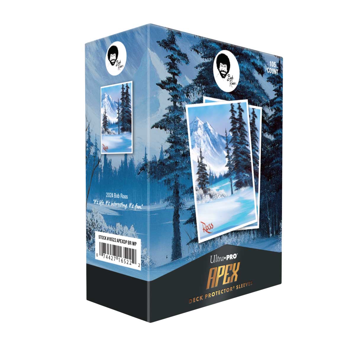 Ultra Pro - Apex Sleeves - Bob Ross Winter Paradise