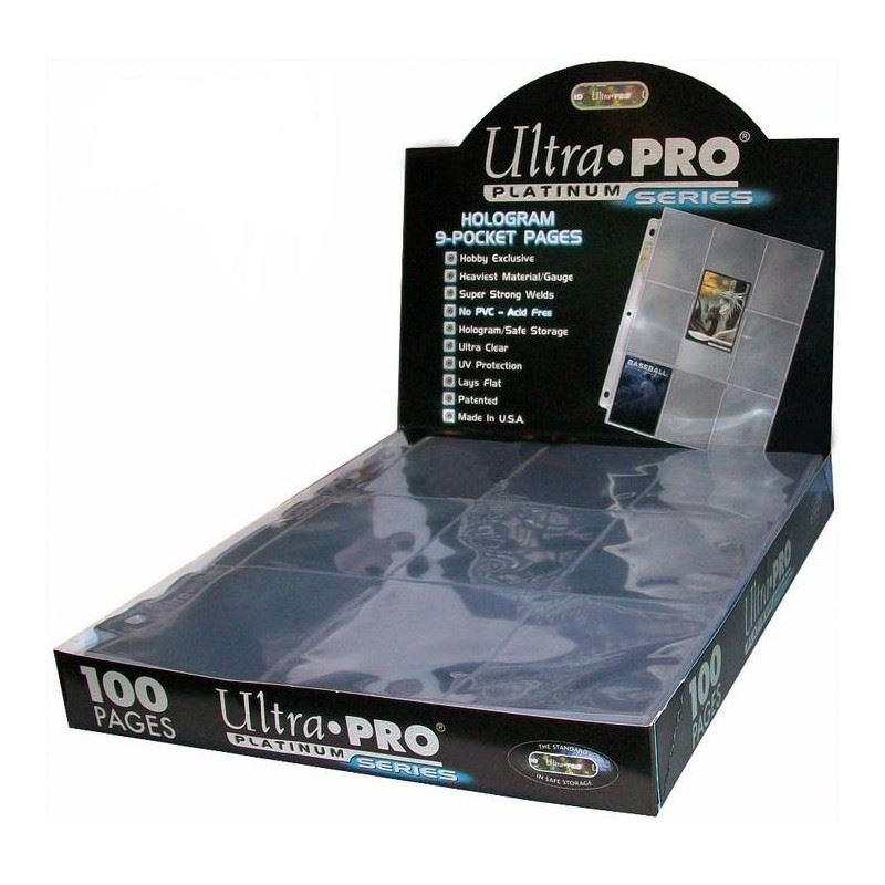 Ultra Pro: Standard 9-Pocket Platinum Pages 100CT