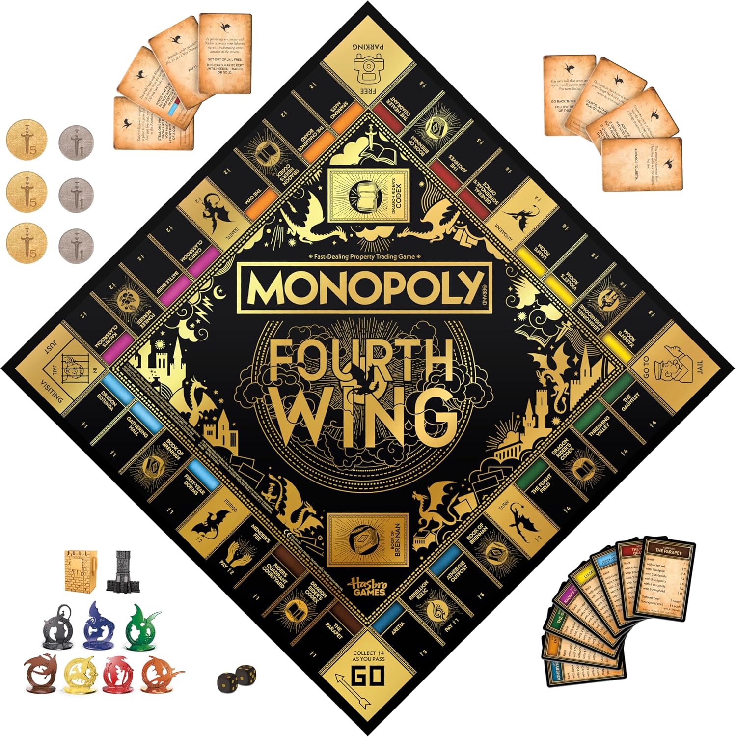Monopoly: Fourth Wing Board Game