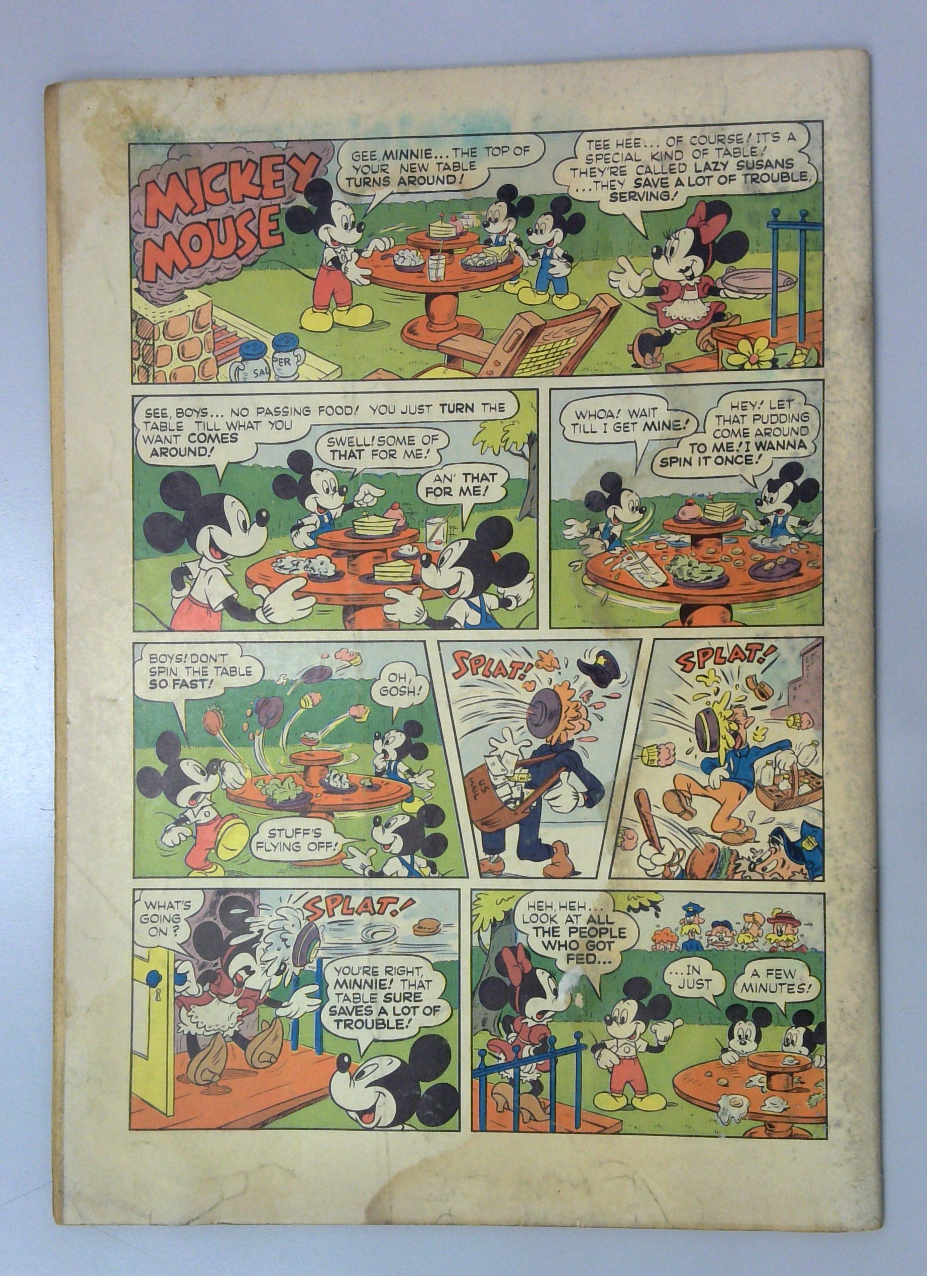Walt Disney's Mickey Mouse in the Ruby Eye of Homar-Guy-Am (Four Color #343) 1951 Dell Comic G/ 3.0