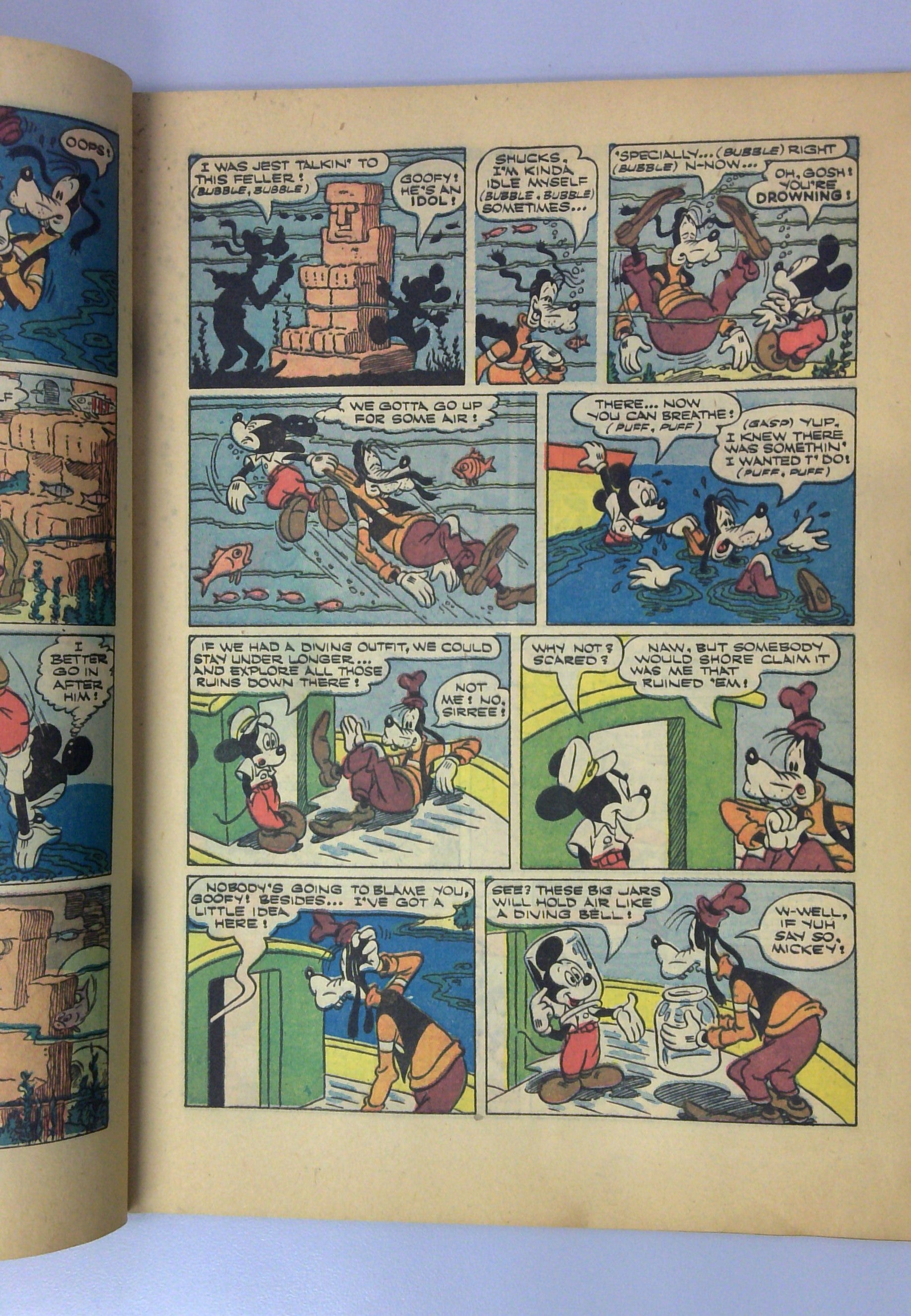 Walt Disney's Mickey Mouse in the Ruby Eye of Homar-Guy-Am (Four Color #343) 1951 Dell Comic G/ 3.0