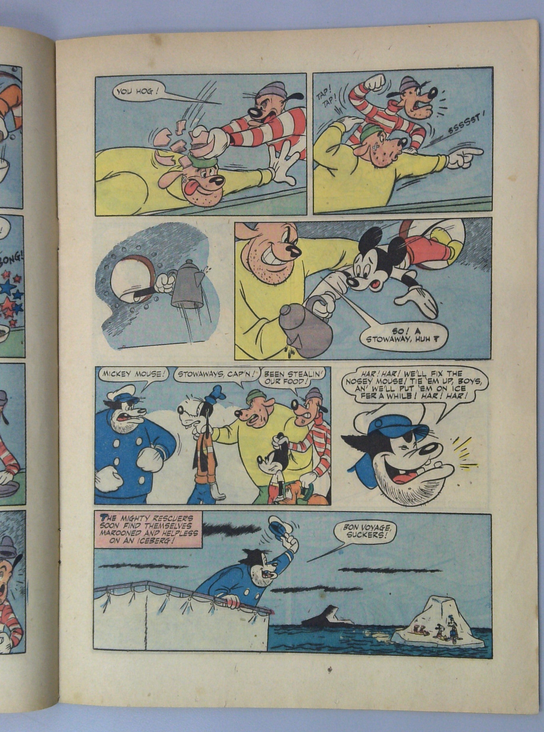 Walt Disney's Mickey Mouse and Yukon Gold (Four Color #334) 1951 Dell Comic G+ 2.5