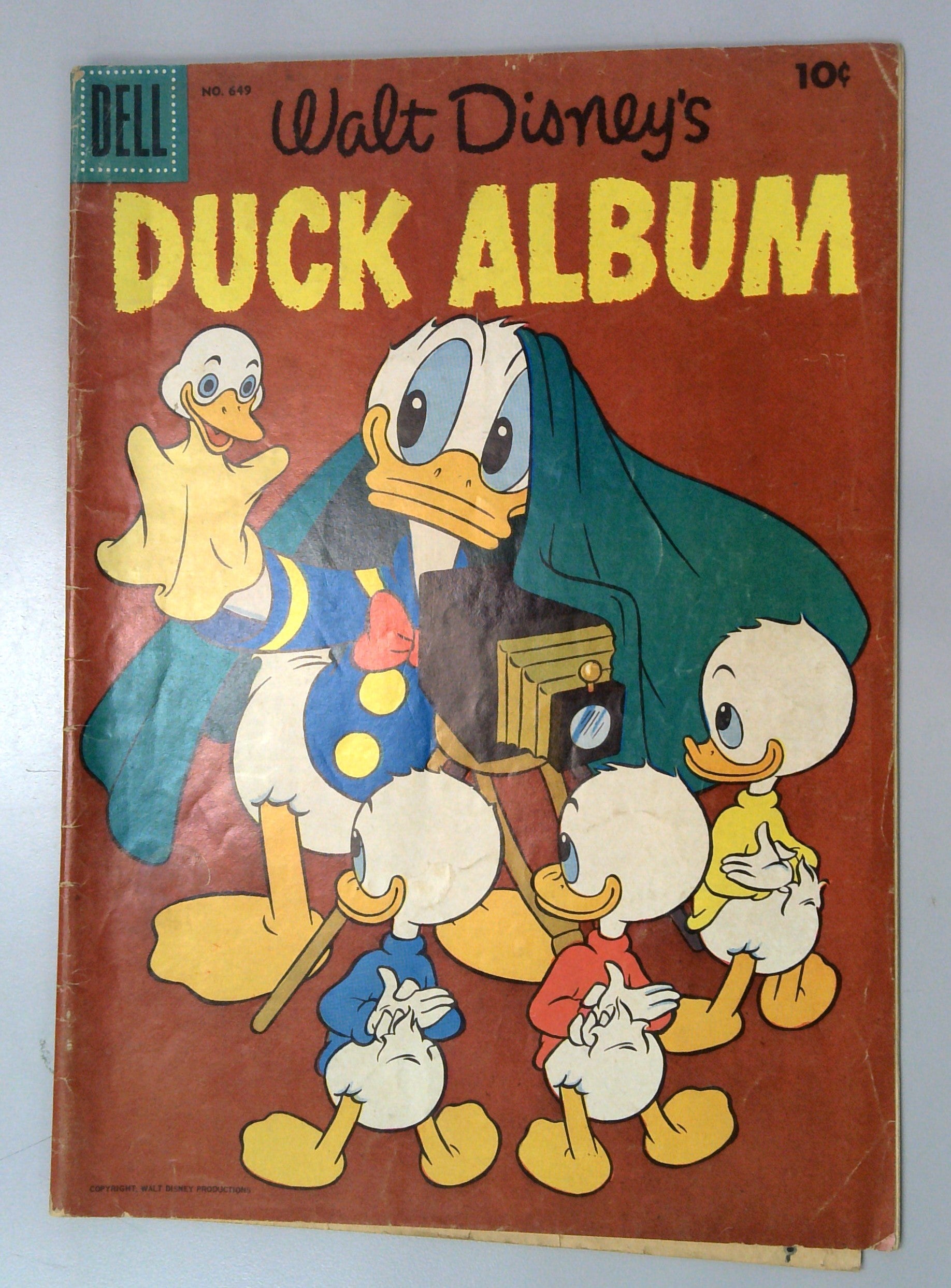 Walt Disney's Duck Album (Four Color #649) 1955 Dell Comic VG- 3.5