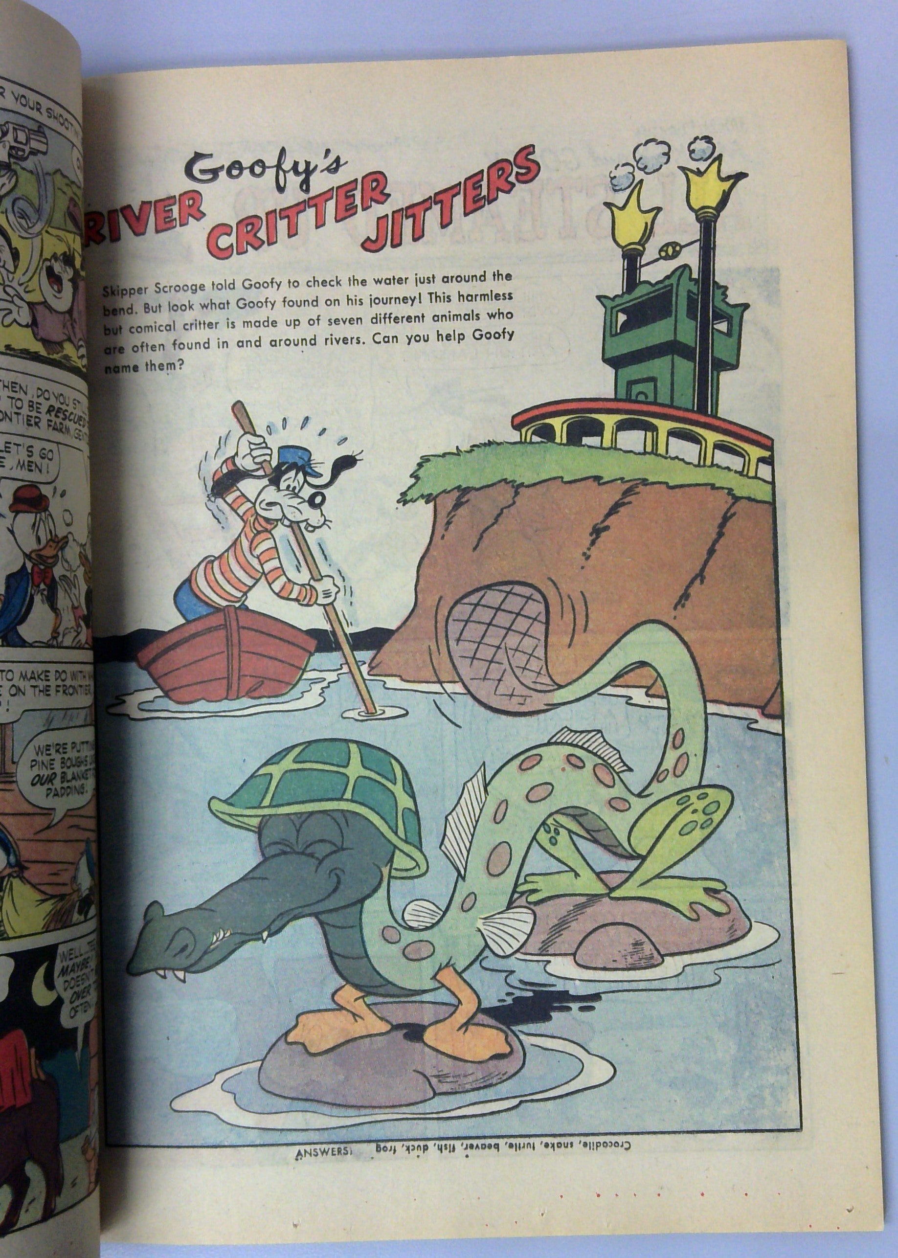Walt Disney's Daisy Duck and Uncle Scrooge Show Boat (Dell Giant #55) 1962 Dell Comic VG/FN 5.0