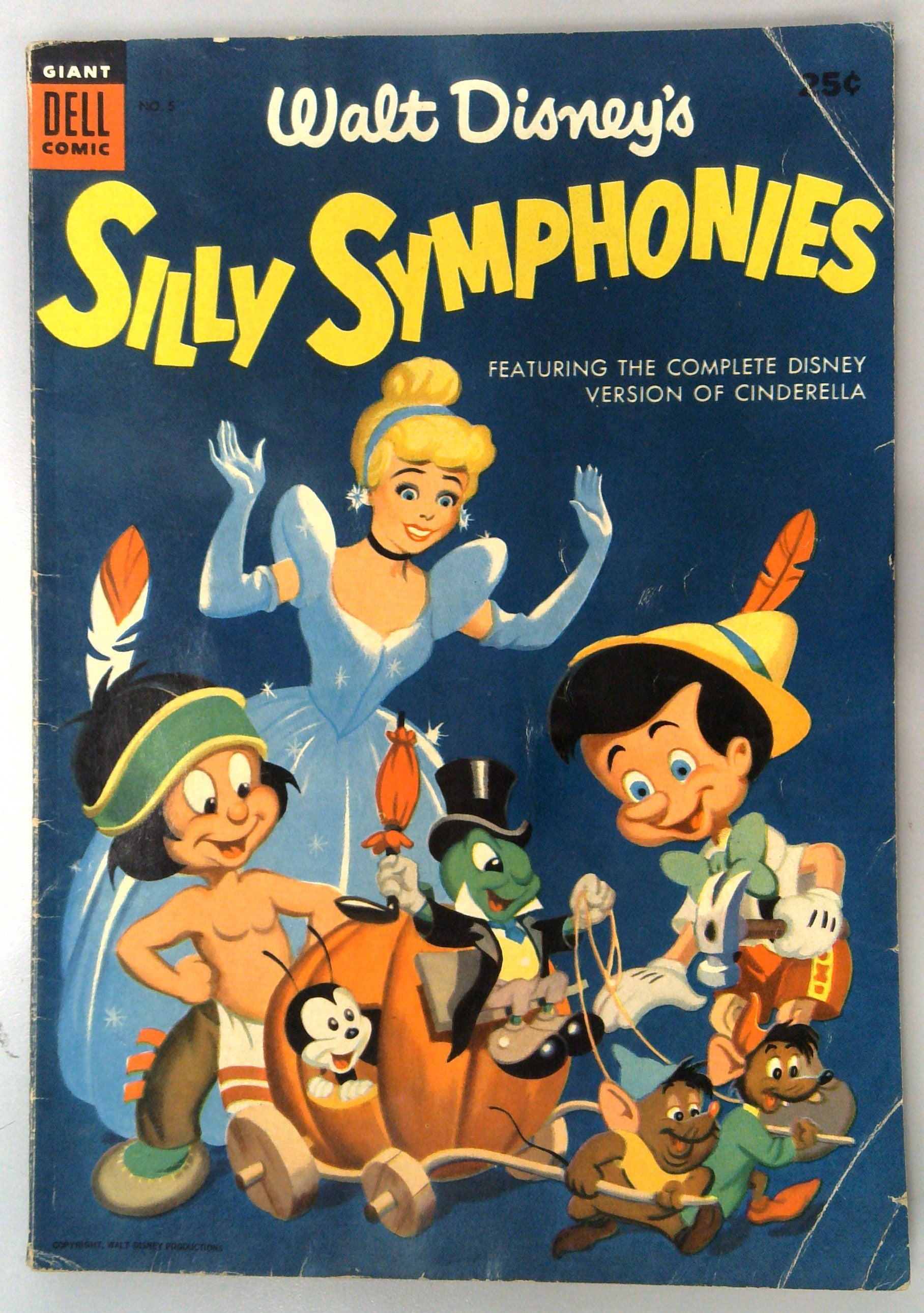 Walt Disney's Silly Symphonies #5 1954 Dell Comic VG- 3.5