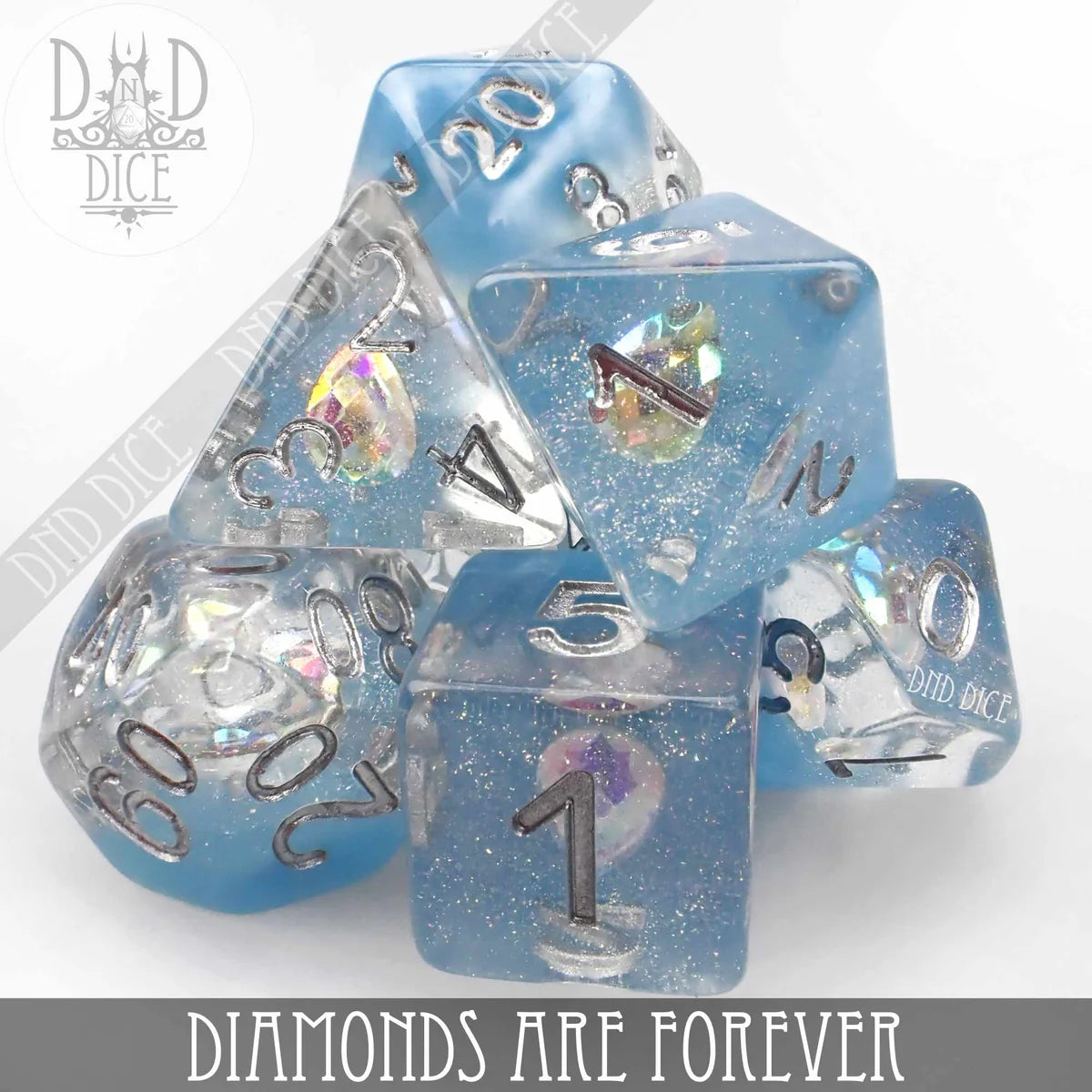 Diamonds Are Forever 7pc Dice Set