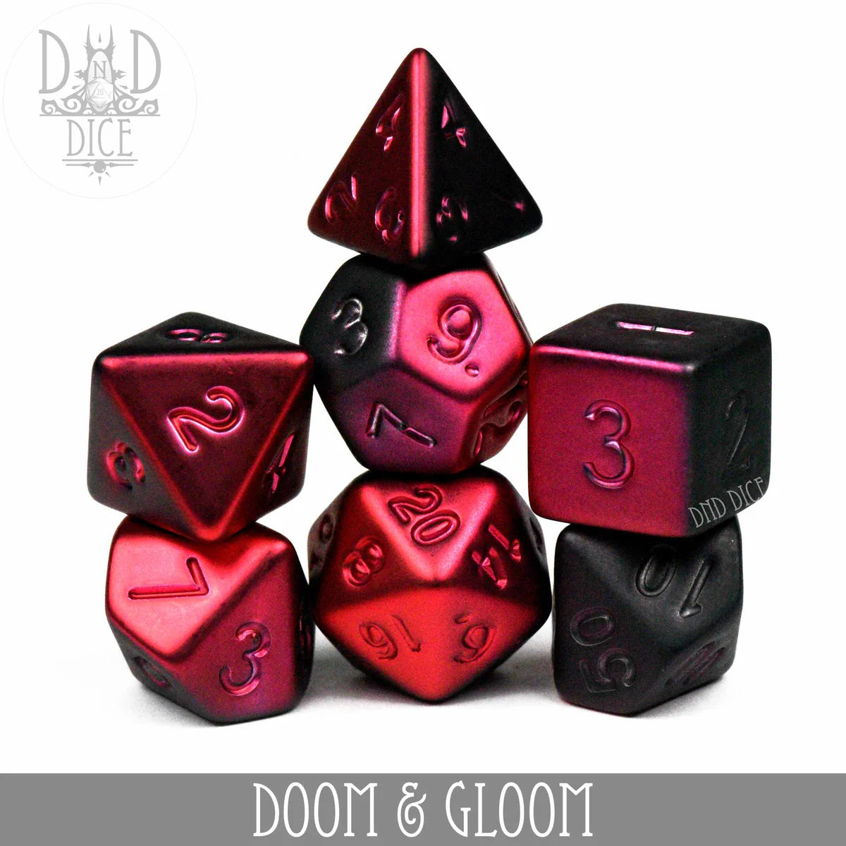 Doom and Gloom 7pc Dice Set
