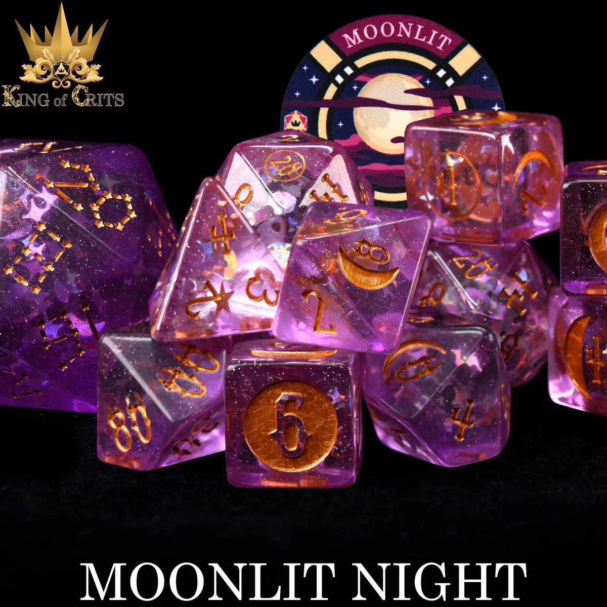 Moonlit Night 12pc Dice Set