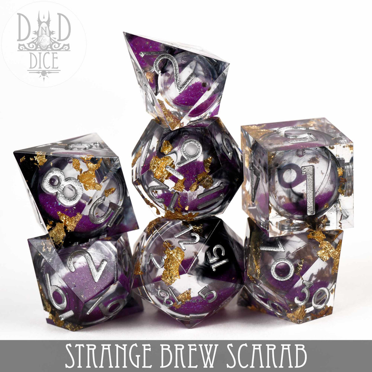 Strange Brew: Scarab (Liquid Core) 7pc Dice Set