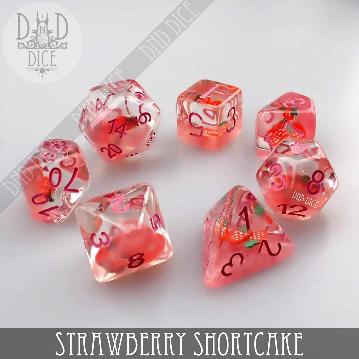 Strawberry Shortcake 7pc Dice Set