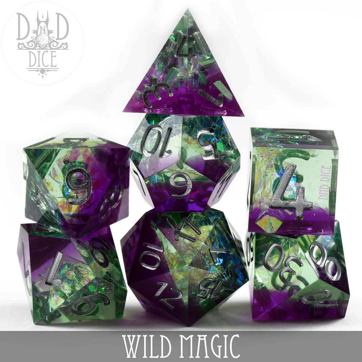 Wild Mage (Handmade) 7pc Dice Set