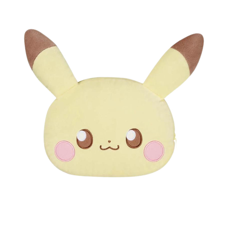 Pokemon Pokepeace Large Face-shaped Plush Pouch vol.1 - Pikachu / Piplup / Espurr