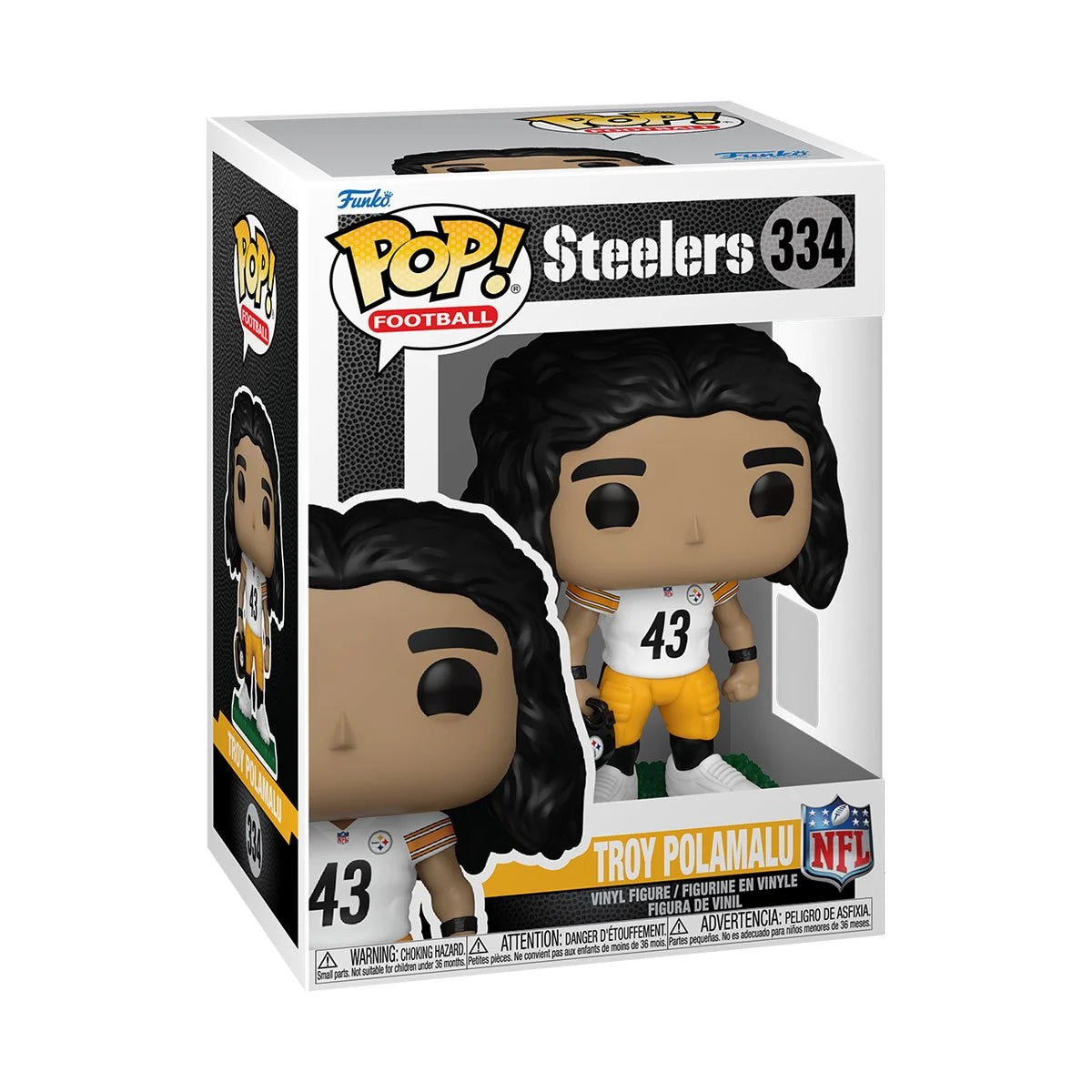 Pop Nfl Legends Troy Polamalu Steelers Figure